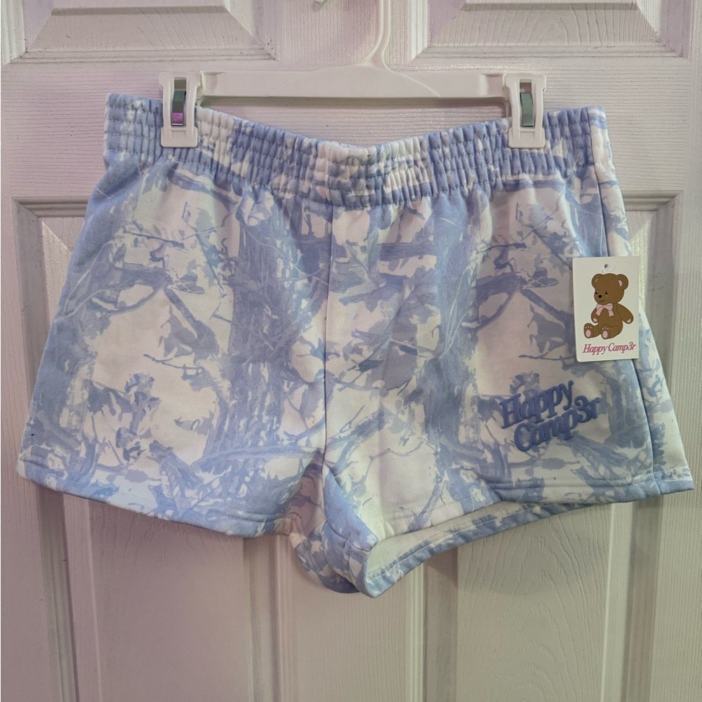 Happy Camper blue camo shorts